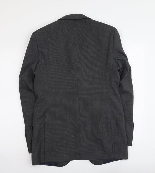 Marks and Spencer Mens Grey Wool Jacket Suit Jacket Size M Regular