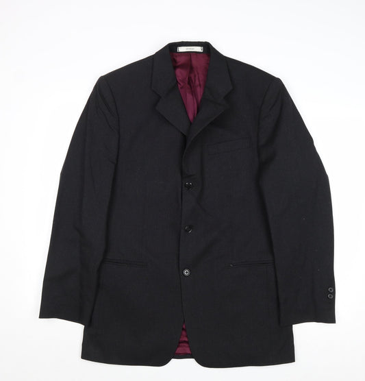 Giorgio Mens Grey Wool Jacket Suit Jacket Size 40 Regular
