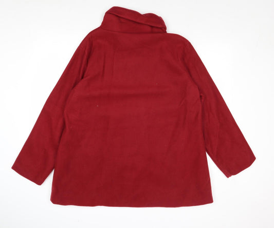 Gabriella Vicenza Womens Red Jacket Size 16 Button