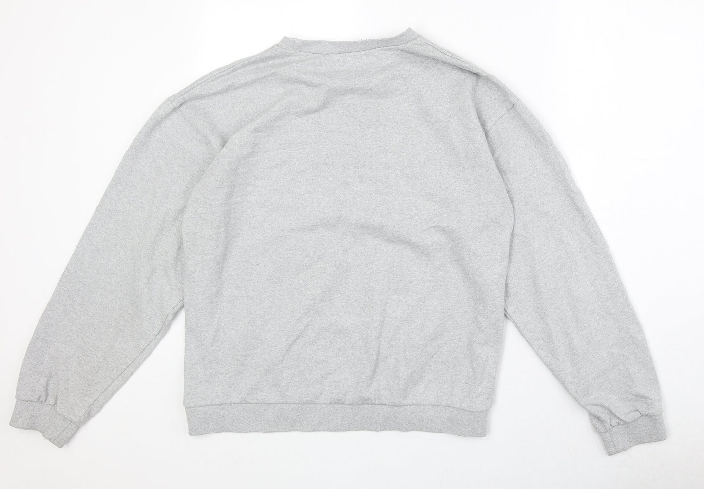 Jetty Womens Grey Cotton Pullover Sweatshirt Size M Pullover