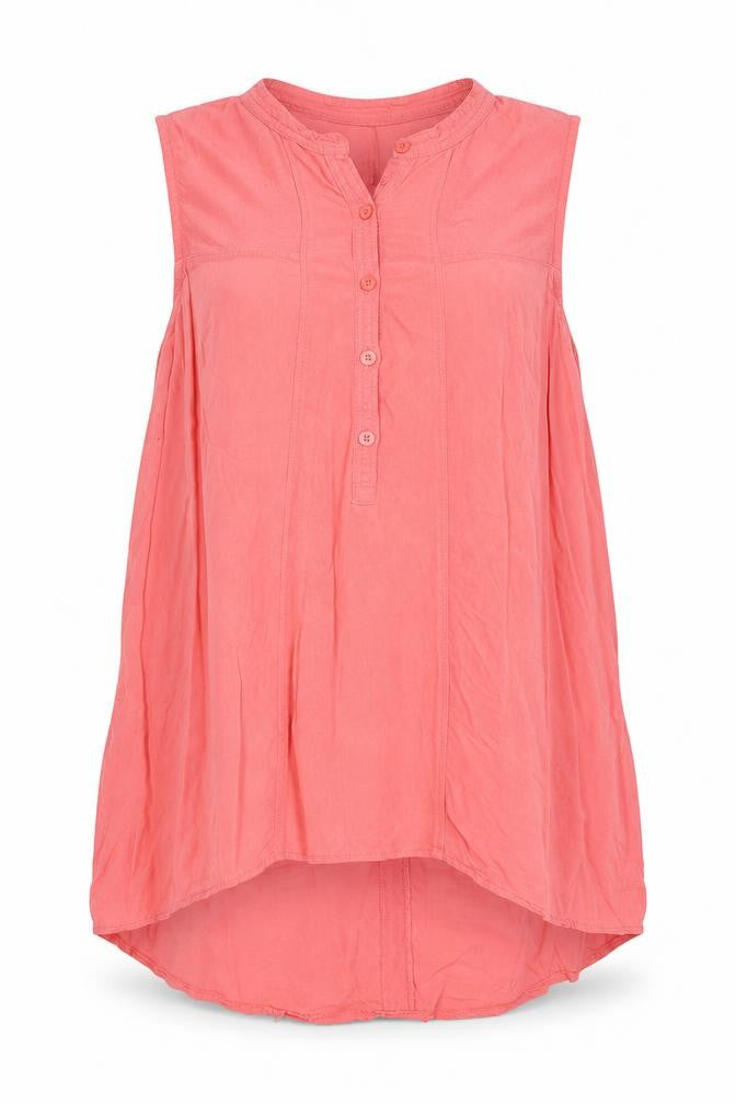 Womens UK Size S Aeropostal Pink Viscose Button-Up
