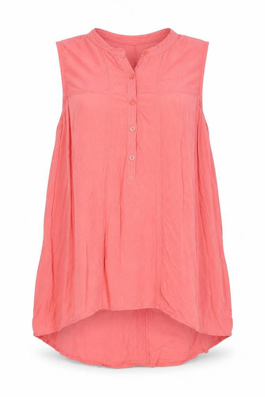Womens UK Size S Aeropostal Pink Viscose Button-Up
