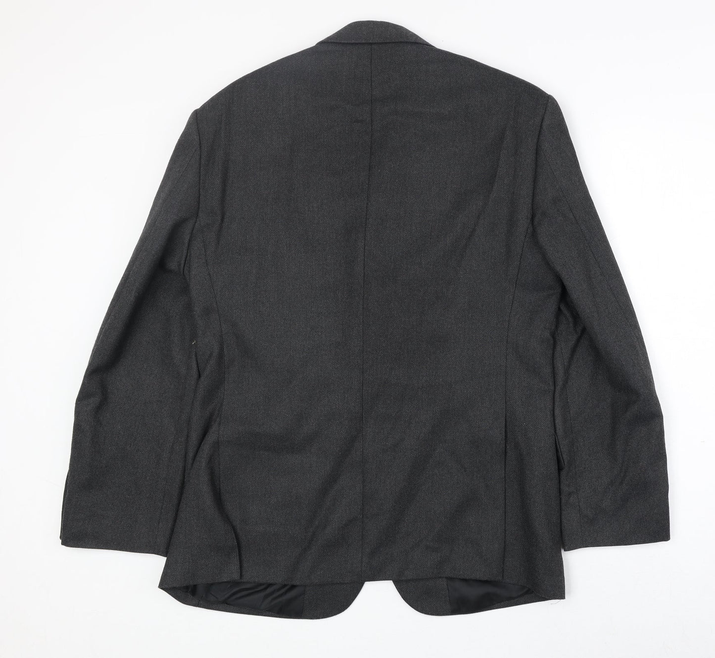 Marks and Spencer Mens Grey Polyester Jacket Suit Jacket Size 38 Regular