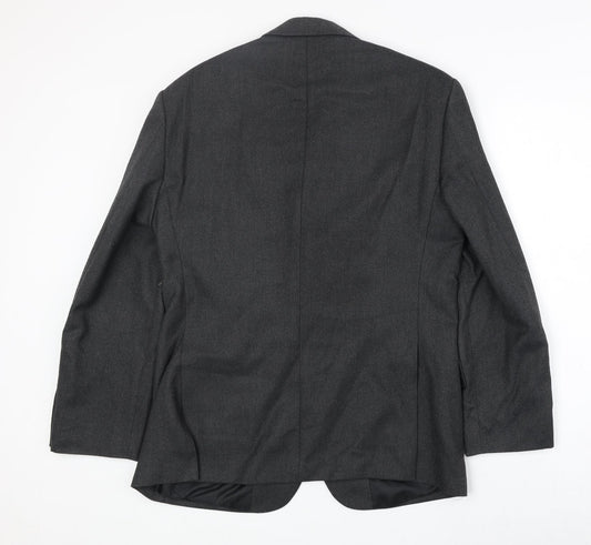 Marks and Spencer Mens Grey Polyester Jacket Suit Jacket Size 38 Regular