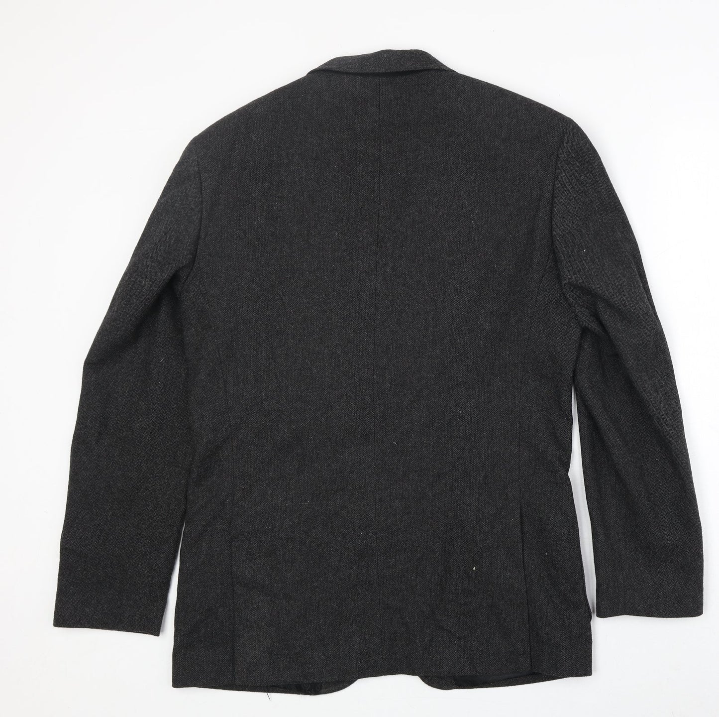 Aspen & Court Mens Grey Wool Jacket Blazer Size 38 Regular