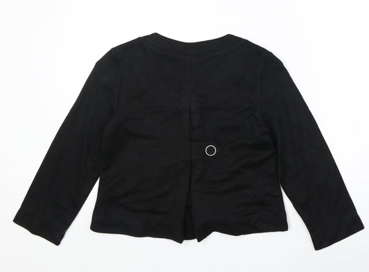 H&M Womens Black Jacket Blazer Size XS Button