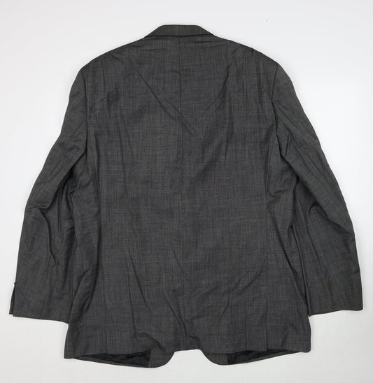 Digel Mens Grey Wool Jacket Suit Jacket Size 46 Regular