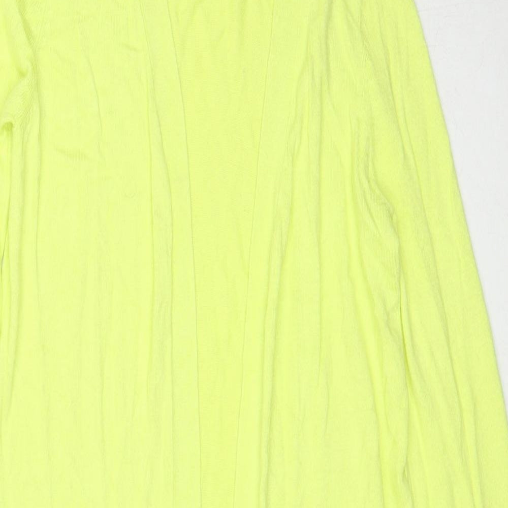 Dunnes Stores Womens Yellow V-Neck Polyester Pullover Jumper Size S