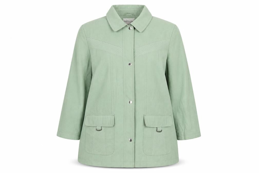 EWM Womens Green Jacket Size 18 Button