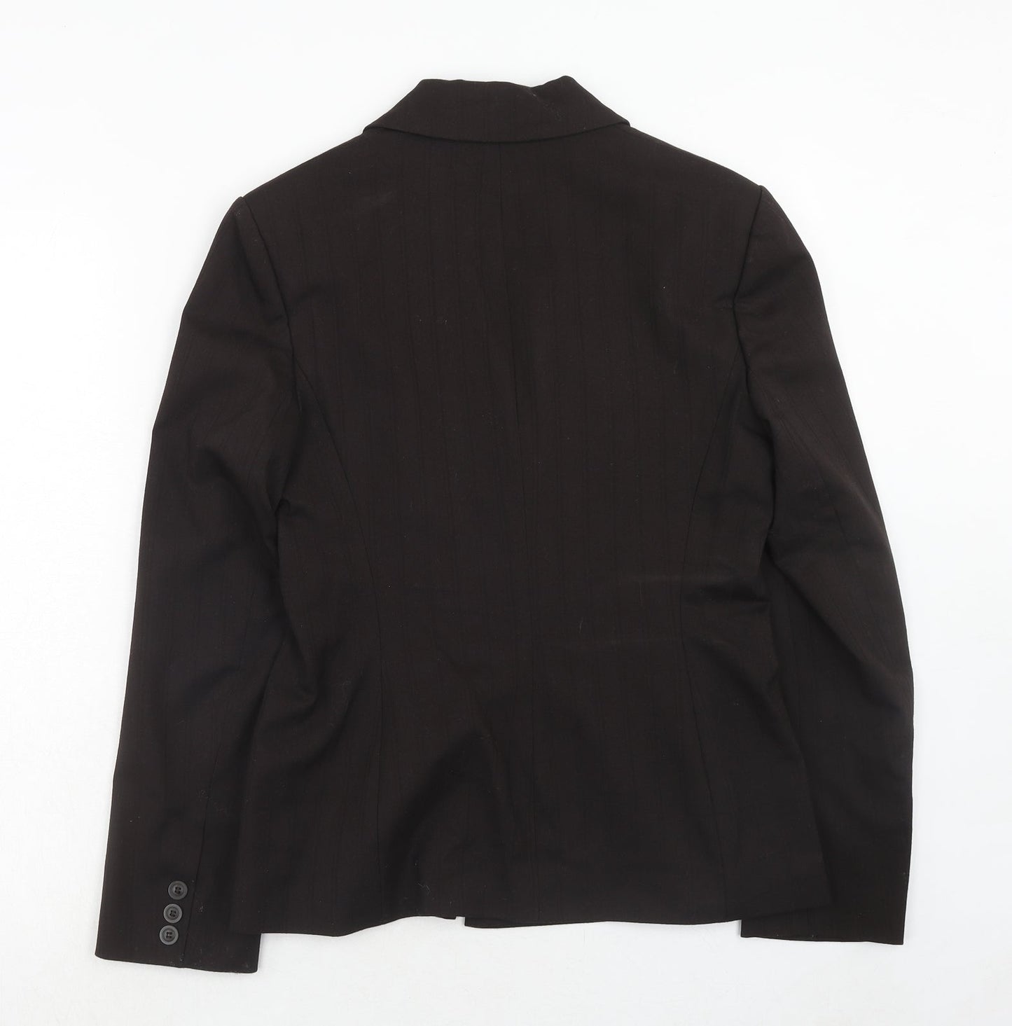 Esprit Womens Brown Polyester Jacket Suit Jacket Size 12