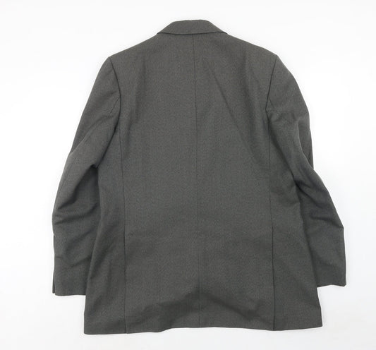 Hodges Mens Grey Polyester Jacket Suit Jacket Size 42 Regular