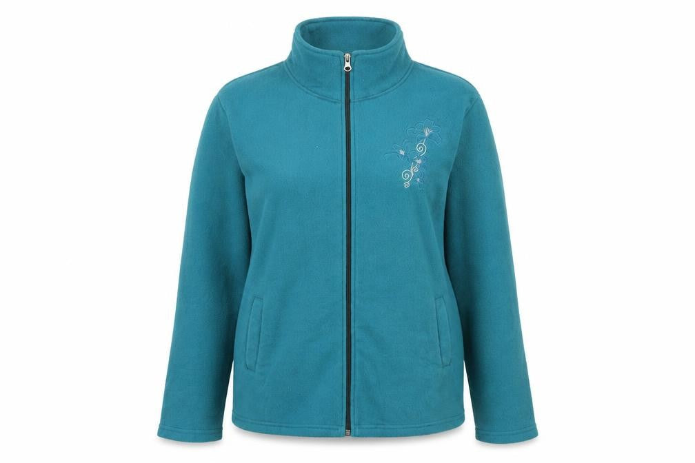 Anne De Lancay Womens Blue Jacket Size M Zip
