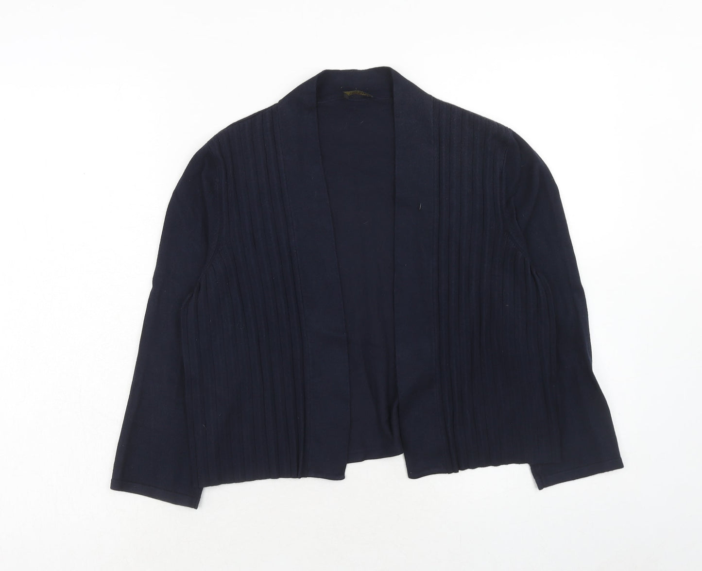 Precis Womens Blue V-Neck Viscose Cardigan Jumper Size S