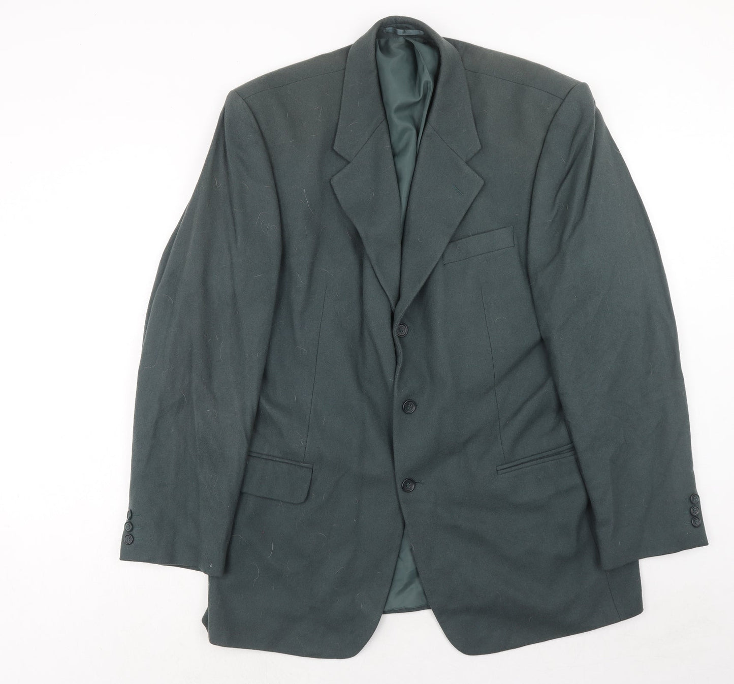 Burton Mens Green Wool Jacket Suit Jacket Size 42 Regular