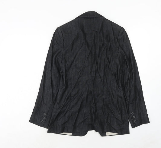 Principles Womens Grey Wool Jacket Suit Jacket Size 8