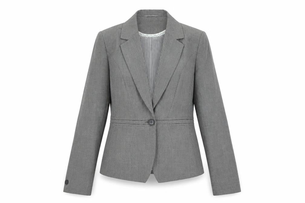 NEXT Womens Grey Polyester Jacket Blazer Size 12