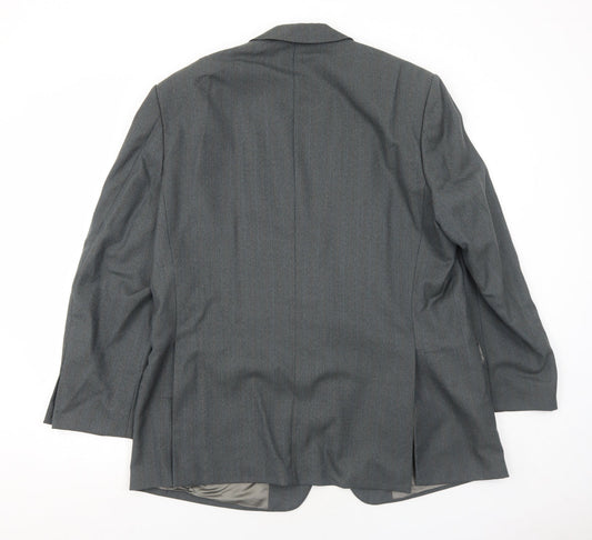 Wellington Mens Grey Wool Jacket Suit Jacket Size 46 Regular