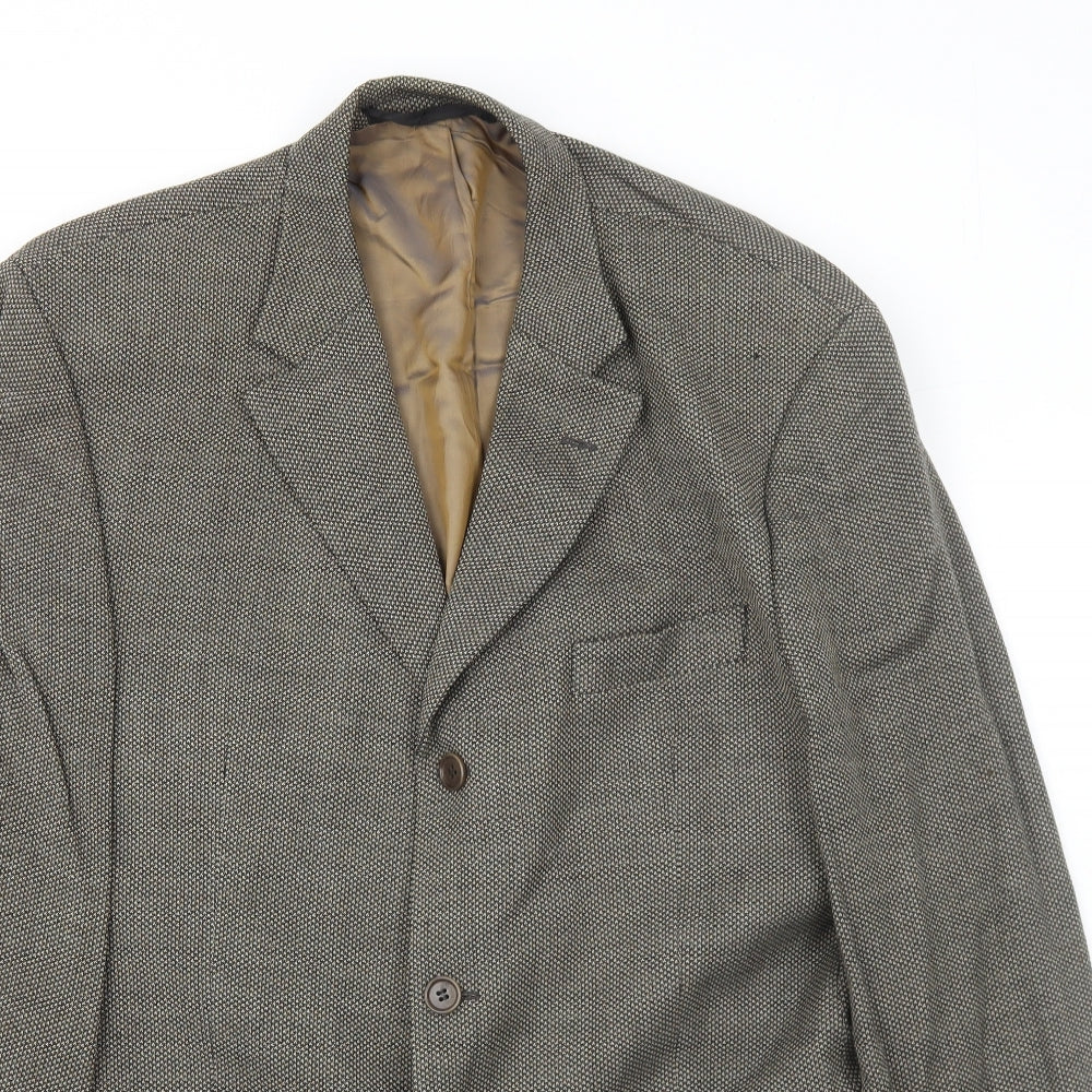 Marks and Spencer Mens Grey Wool Jacket Suit Jacket Size 44 Regular