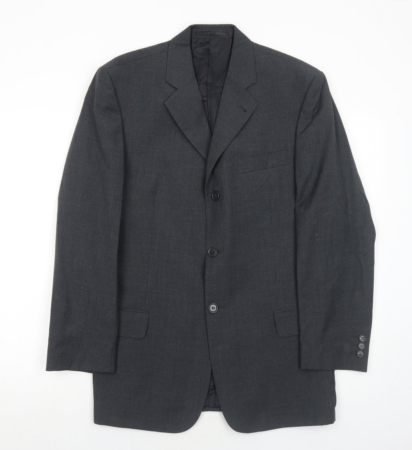 NEXT Mens Grey Wool Jacket Suit Jacket Size 38 Regular