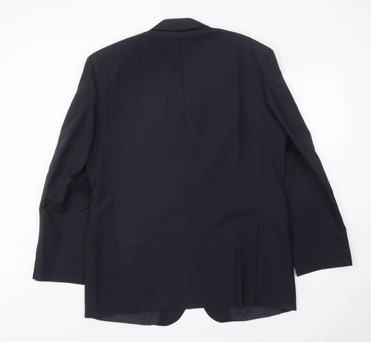 Marks and Spencer Mens Blue Polyester Jacket Suit Jacket Size 42 Regular