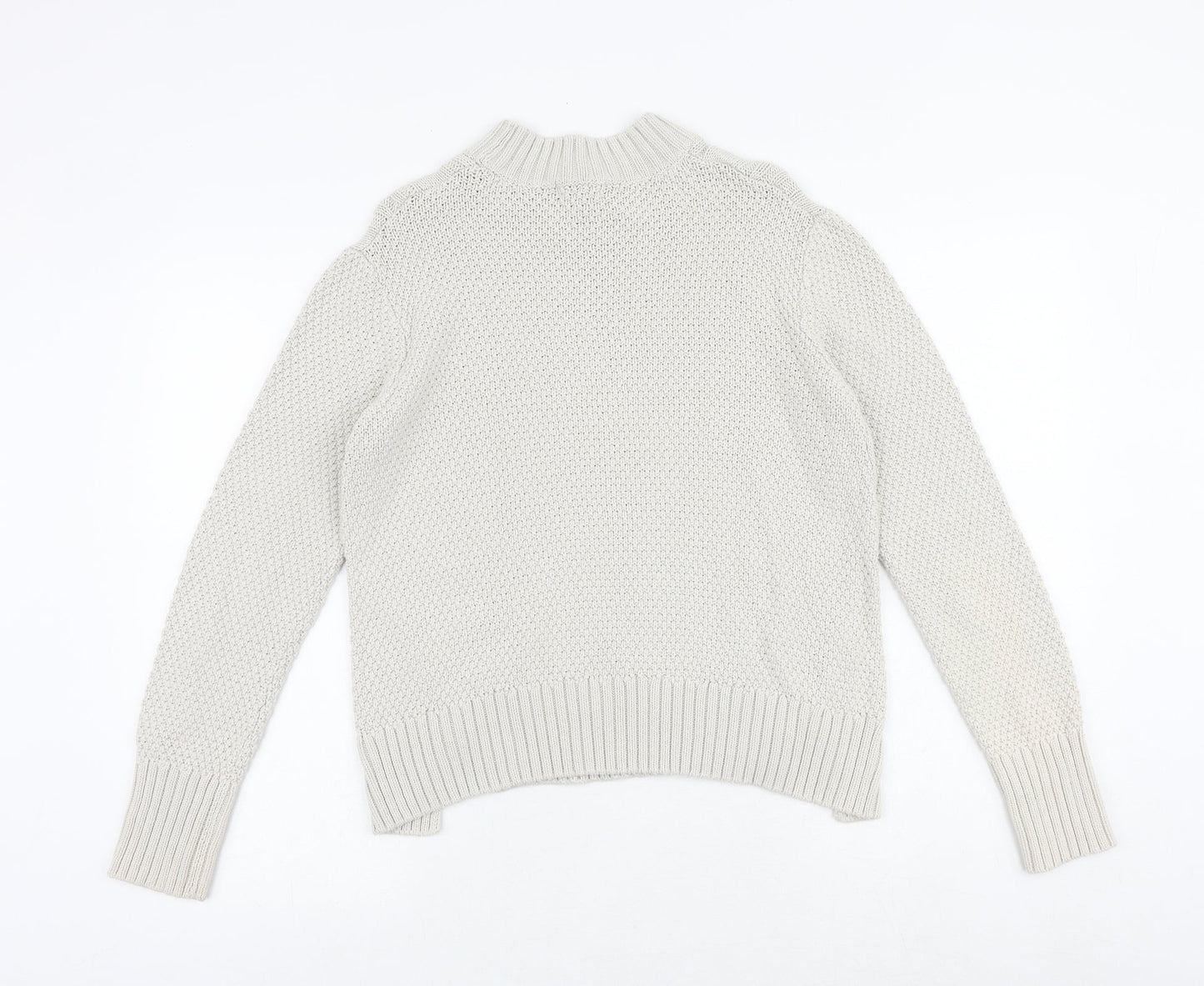 Therapy Womens Beige Round Neck 100% Cotton Pullover Jumper Size M