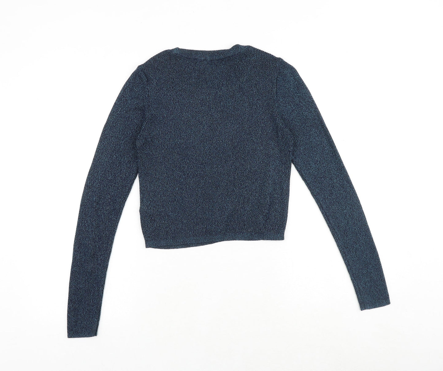 Topshop Womens Green Round Neck Polyester Pullover Jumper Size 12
