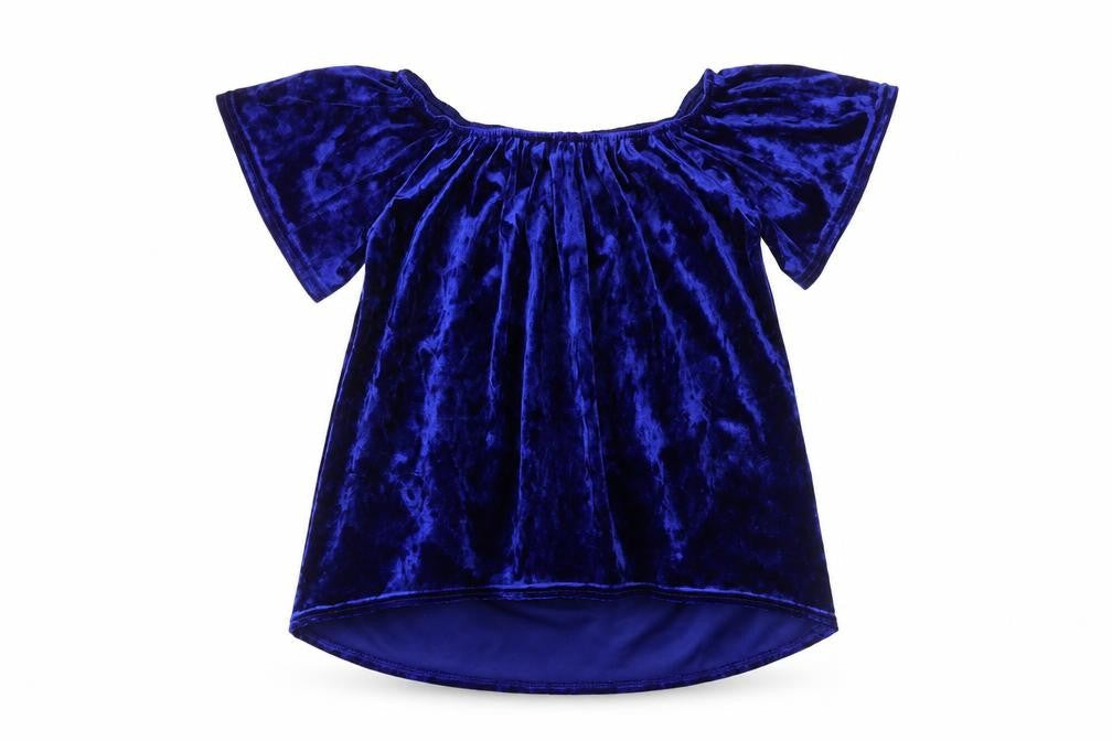 Quiz Womens Blue Polyester Basic Blouse Size 6 Round Neck