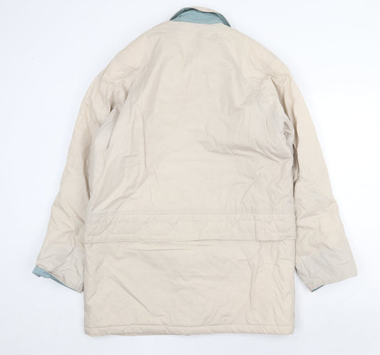 Compliments Womens Beige Jacket Size 12 Zip