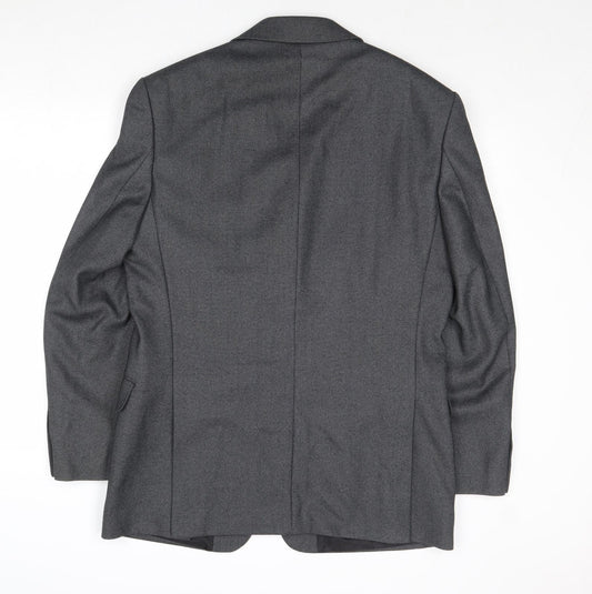 Marks and Spencer Mens Grey Polyester Jacket Suit Jacket Size 40 Regular
