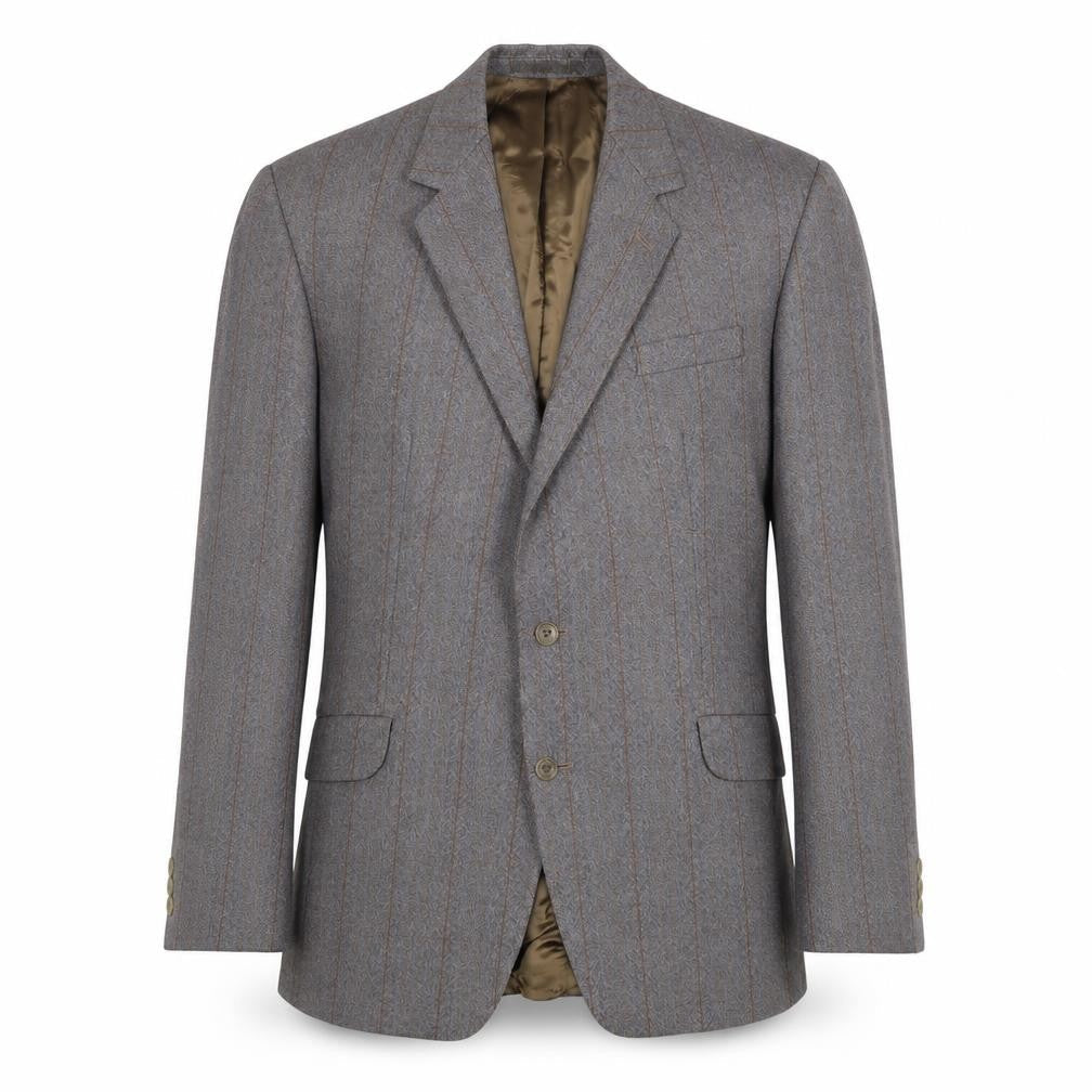 Mens 44 Chest Regular Dunn & Co Grey Two-Button