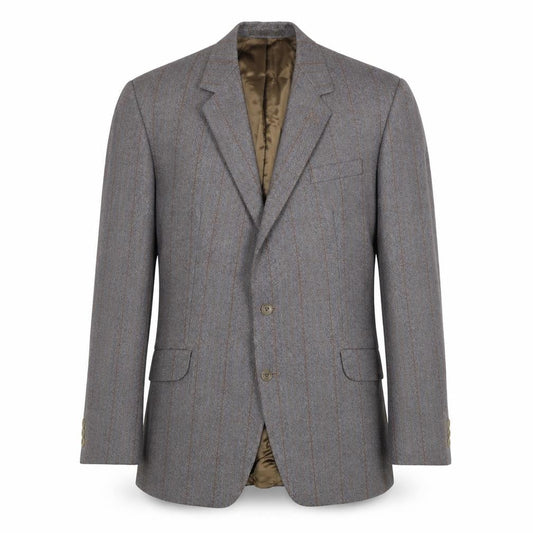 Mens 44 Chest Regular Dunn & Co Grey Two-Button