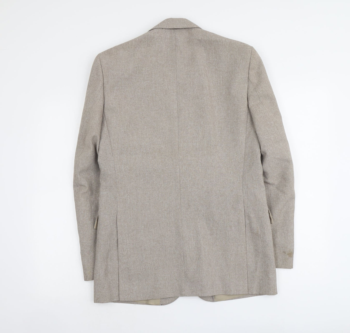 C&A Mens Beige Polyester Jacket Blazer Size S Regular