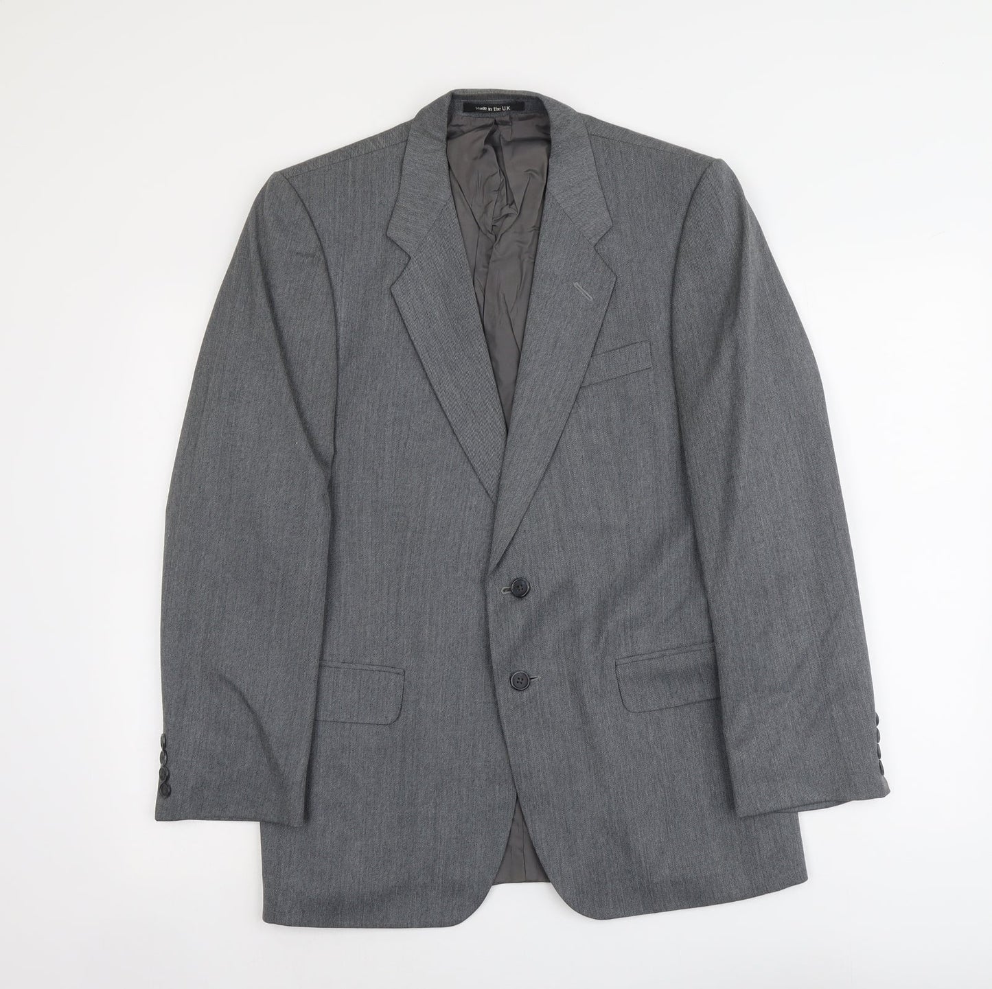Marks and Spencer Mens Grey Polyester Jacket Suit Jacket Size M Regular
