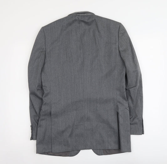 Marks and Spencer Mens Grey Polyester Jacket Suit Jacket Size M Regular