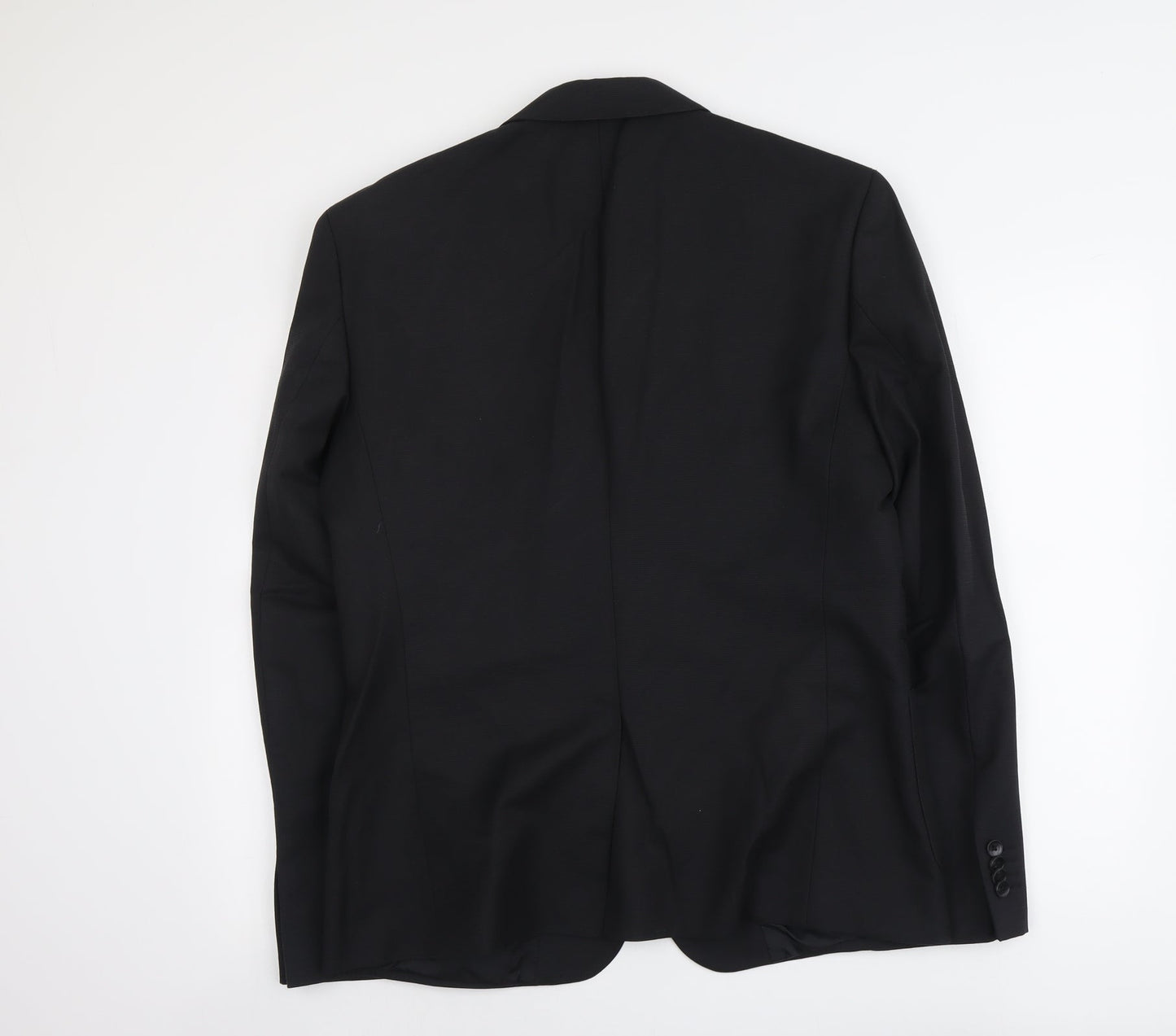 Kiomi Mens Black Polyester Jacket Suit Jacket Size L Regular