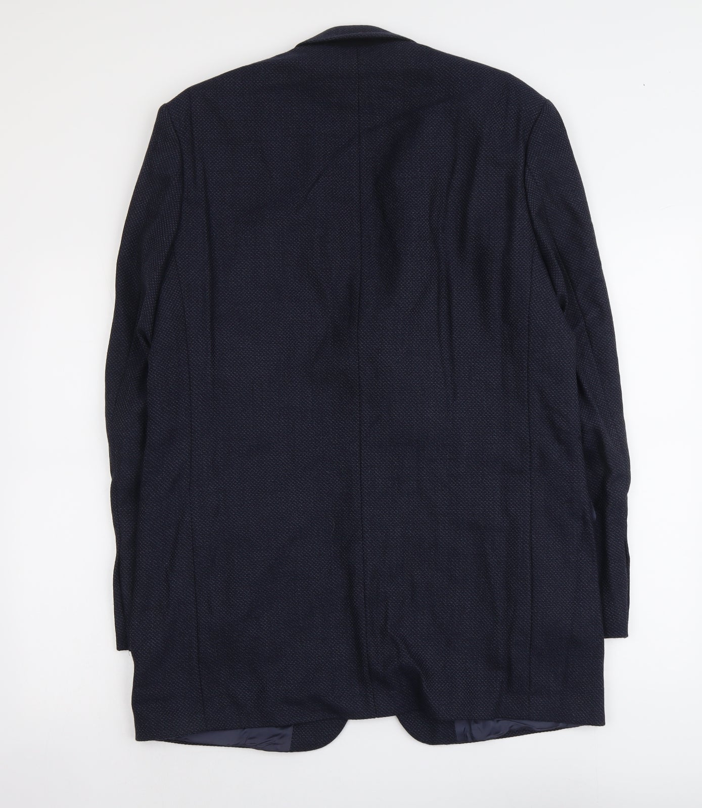 Marks and Spencer Mens Blue Wool Jacket Suit Jacket Size L Regular