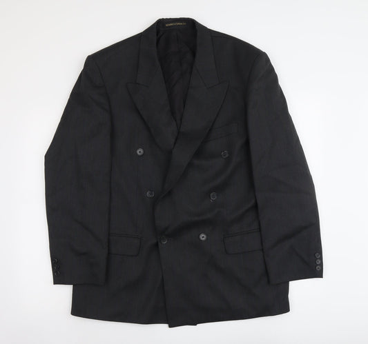 Marks and Spencer Mens Grey Polyester Jacket Suit Jacket Size M Regular