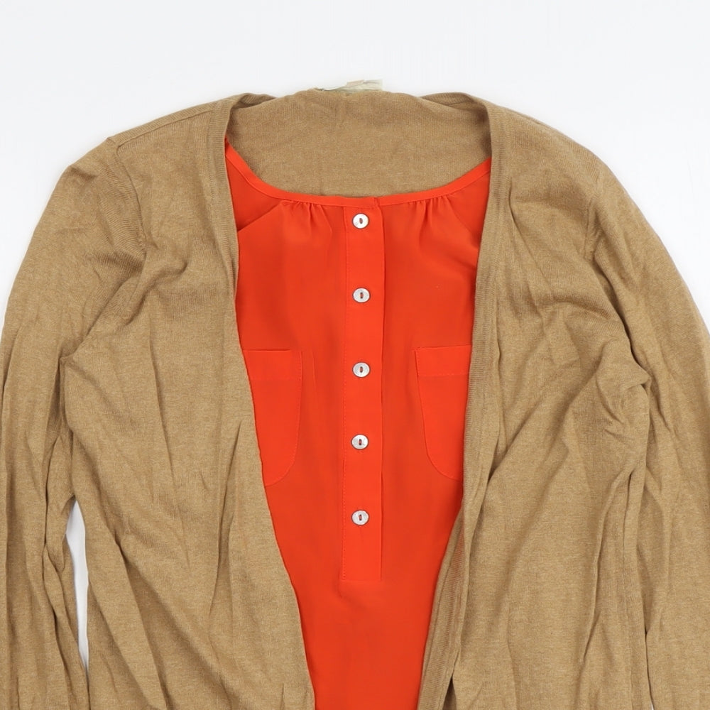 NEXT Womens Brown Round Neck Cotton Pullover Jumper Size 8 - Twin Set