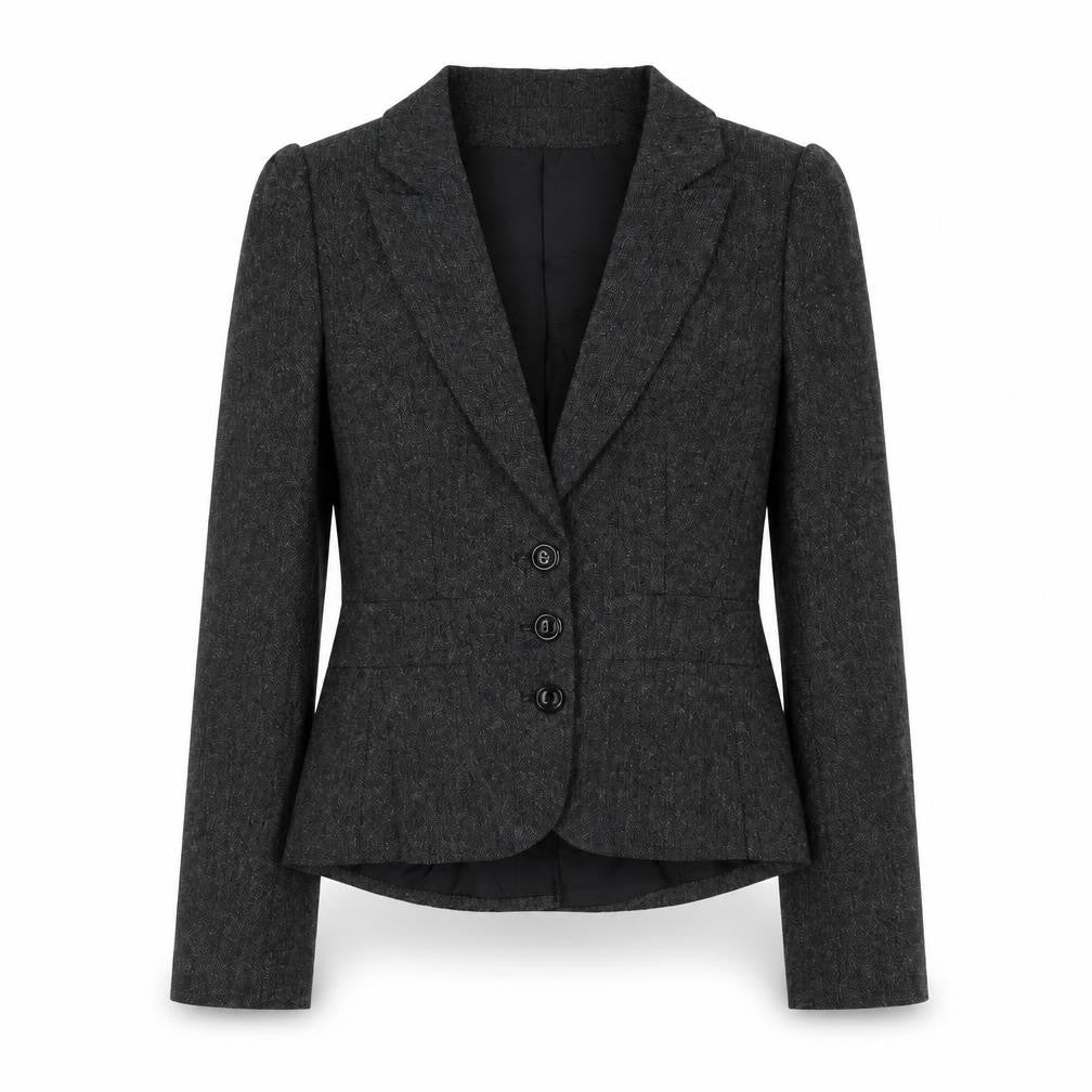 Kappahl Womens Grey Polyester Jacket Blazer Size 10