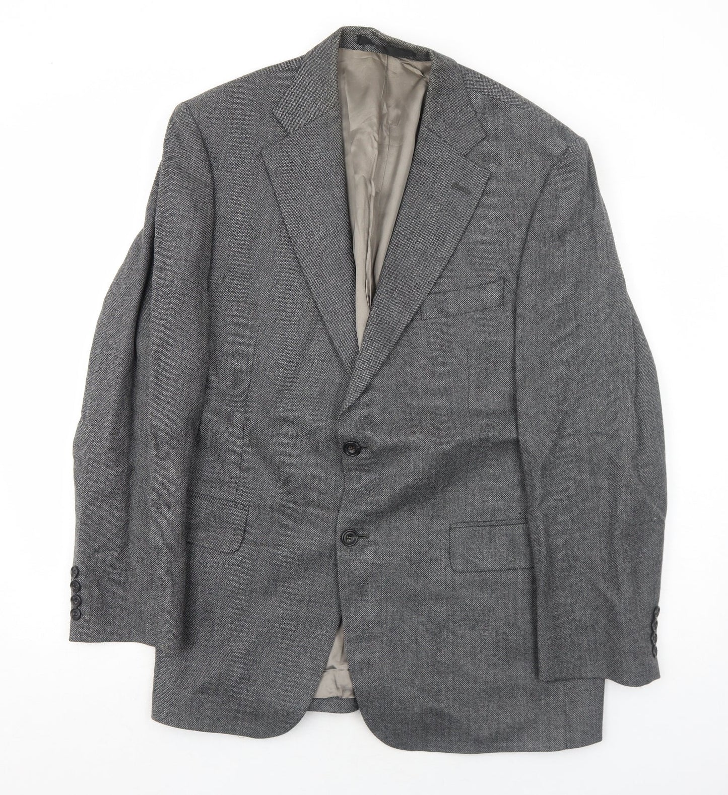 Marks and Spencer Mens Grey Wool Jacket Suit Jacket Size 42 Regular