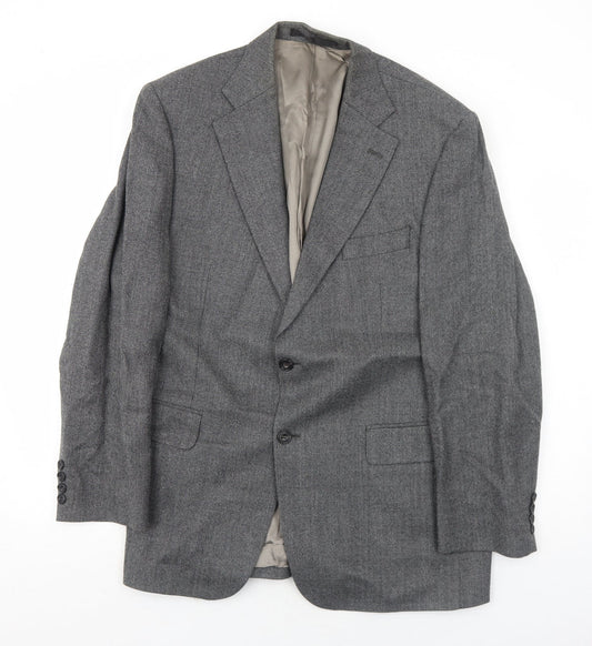 Marks and Spencer Mens Grey Wool Jacket Suit Jacket Size 42 Regular