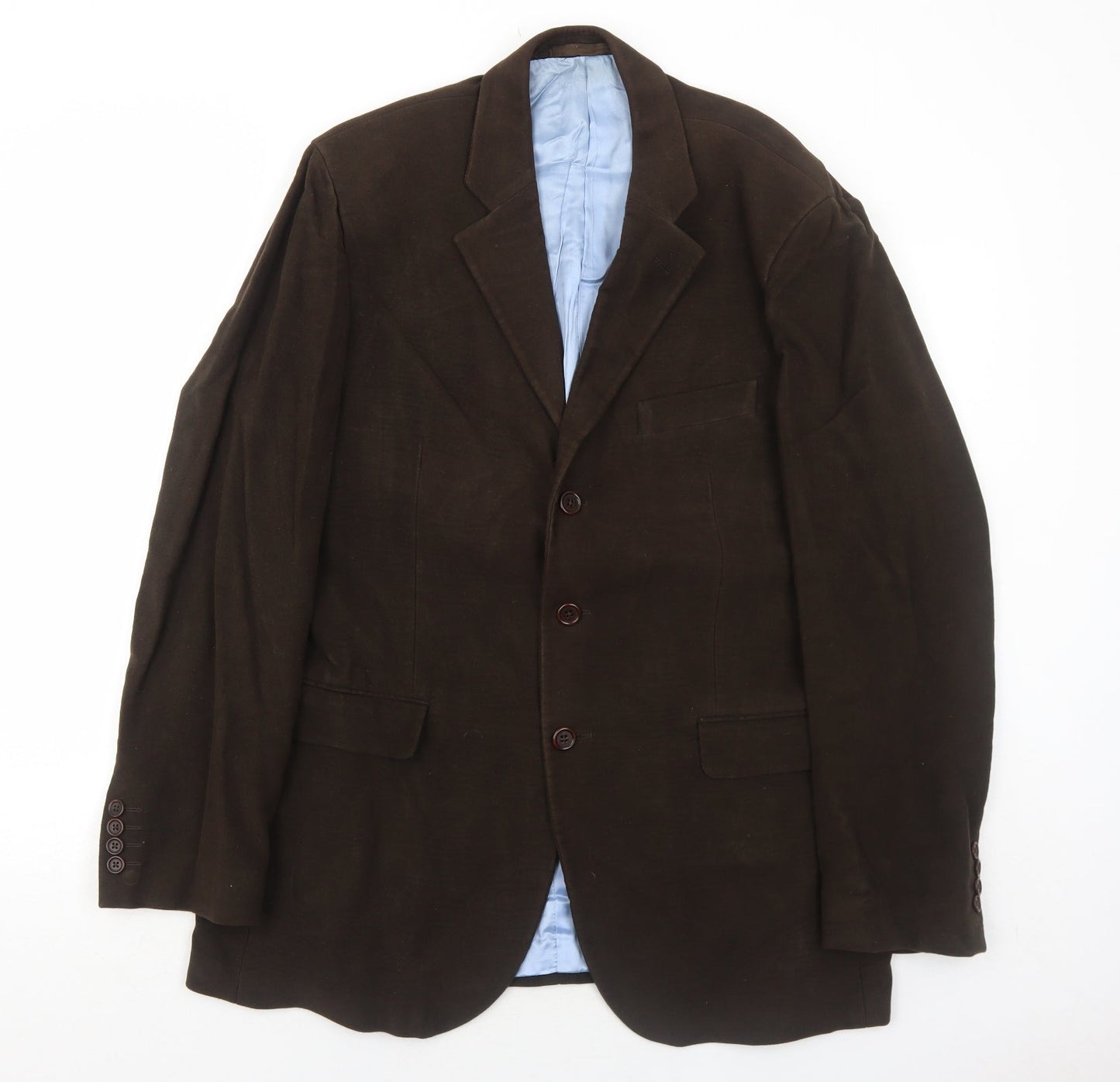 Sartorio Mens Brown Polyester Jacket Blazer Size 42 Regular