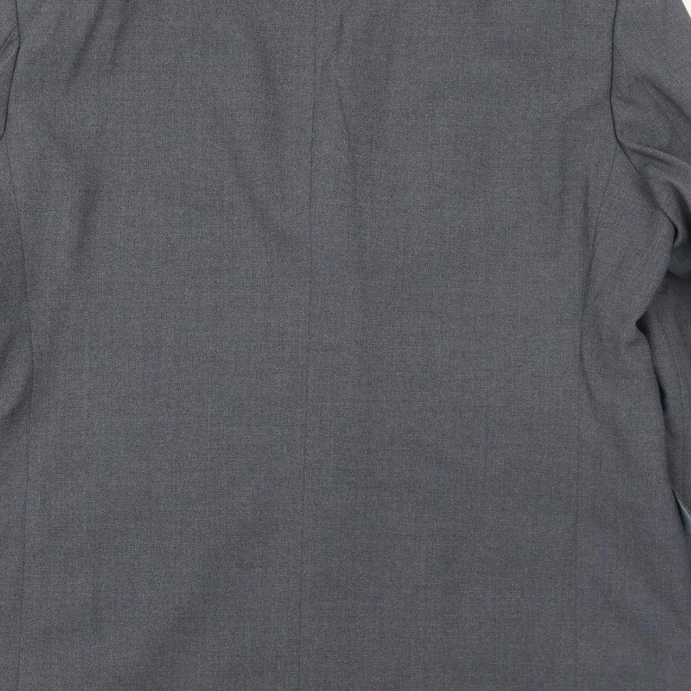 Marks and Spencer Mens Grey Polyester Jacket Suit Jacket Size 42 Regular