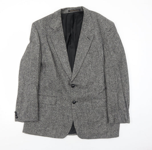 Marks and Spencer Mens Grey Wool Jacket Suit Jacket Size 44 Regular