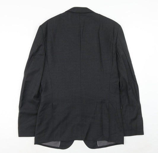 Sportscraft Mens Grey Wool Jacket Suit Jacket Size 38 Regular