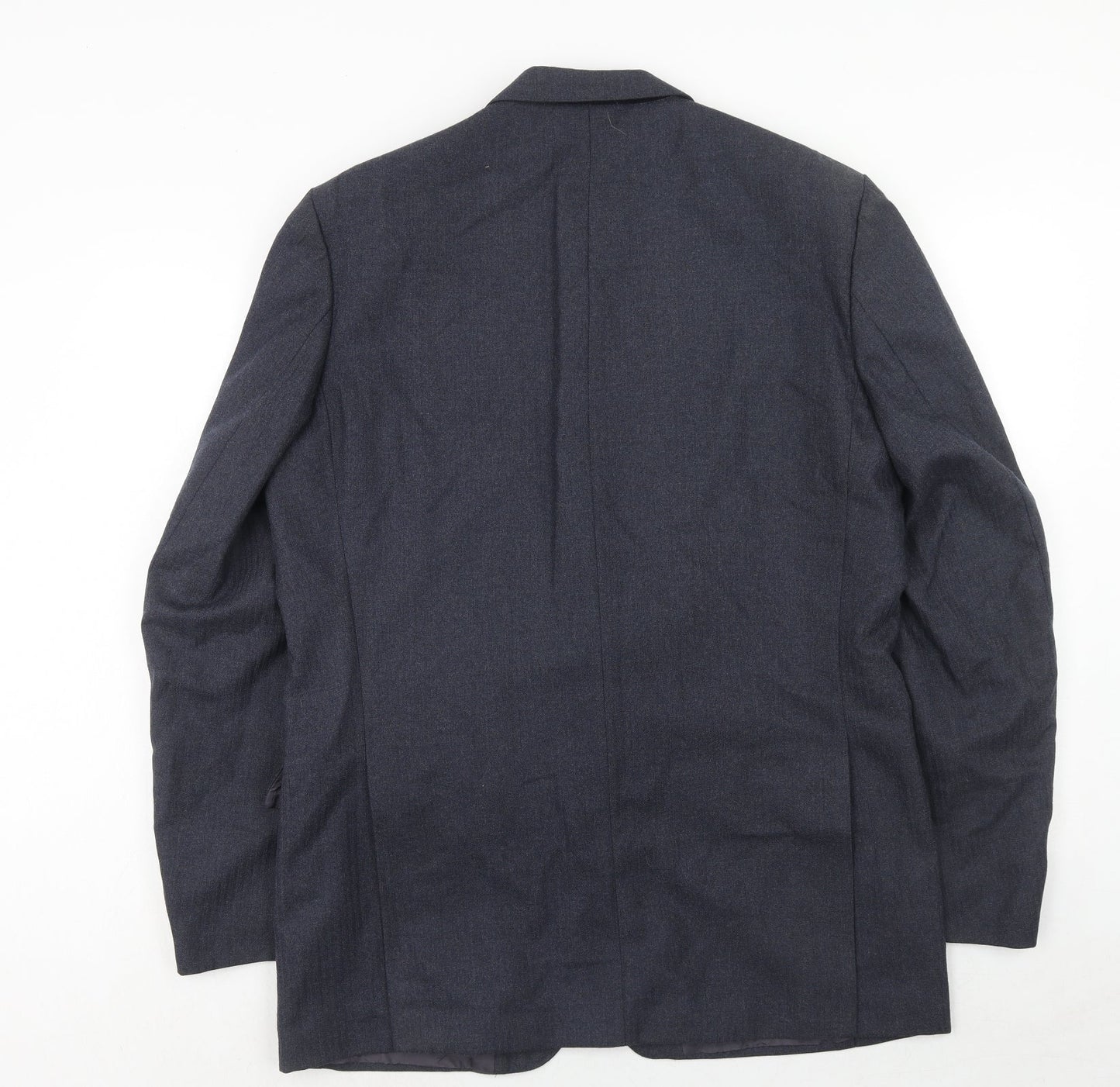 BHS Mens Blue Wool Jacket Suit Jacket Size 42 Regular