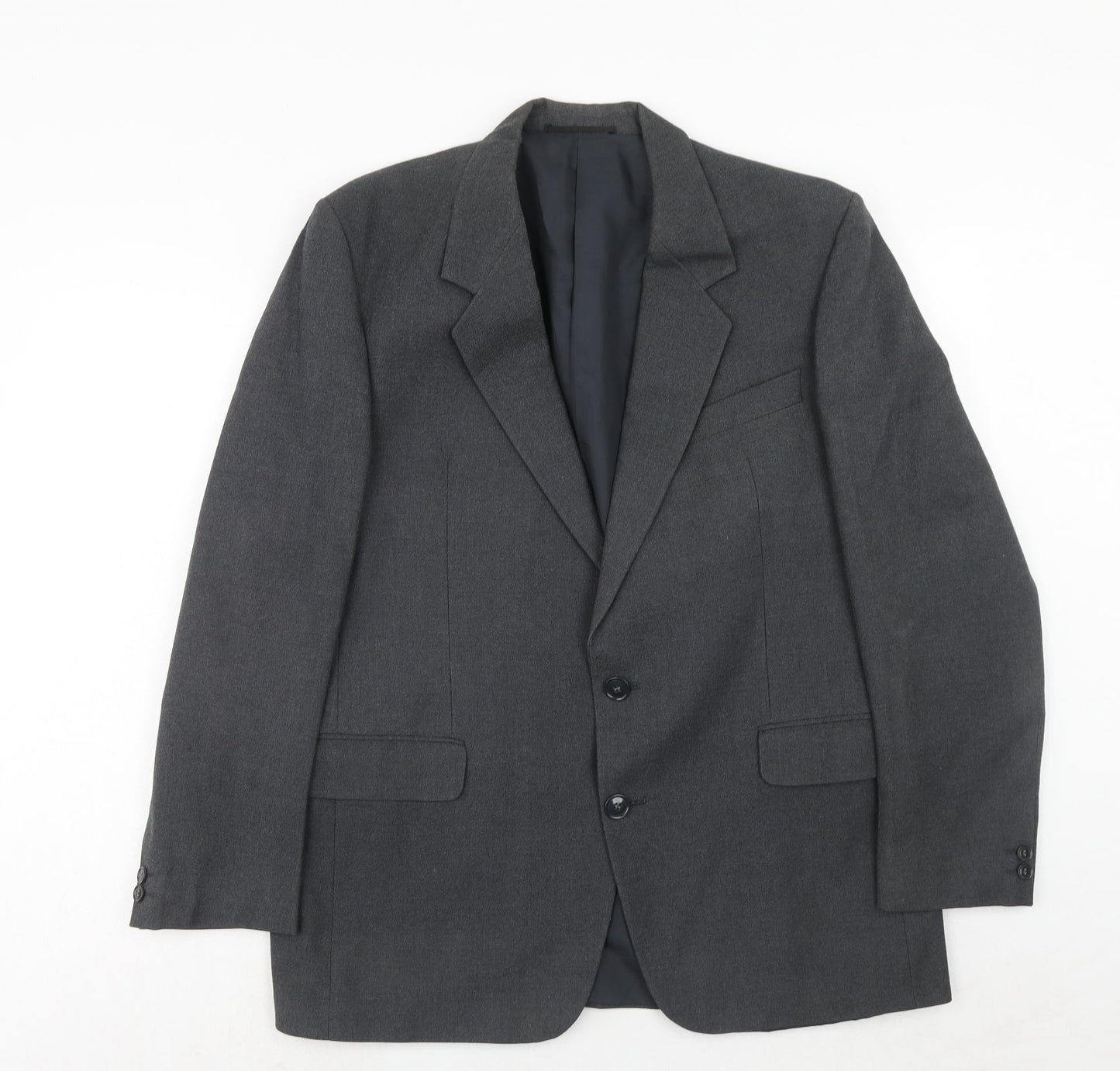 Hornes Mens Grey Wool Jacket Suit Jacket Size 40 Regular
