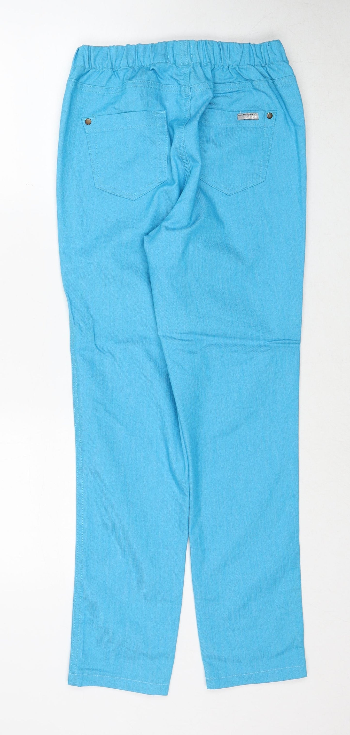 Laura Ken Womens Blue Cotton Straight Jeans Size 10 Regular
