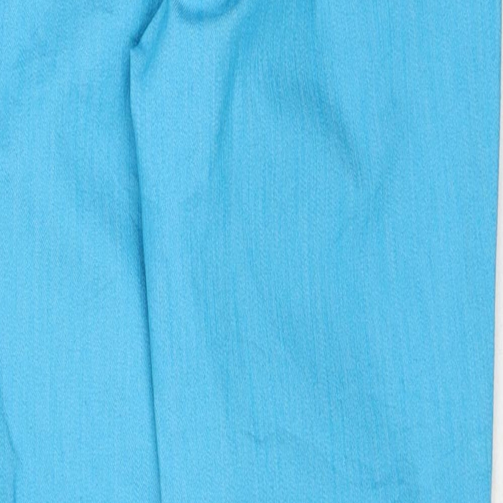 Laura Ken Womens Blue Cotton Straight Jeans Size 10 Regular