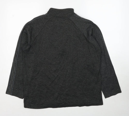 West Rock Mens Grey Cotton Pullover Sweatshirt Size M